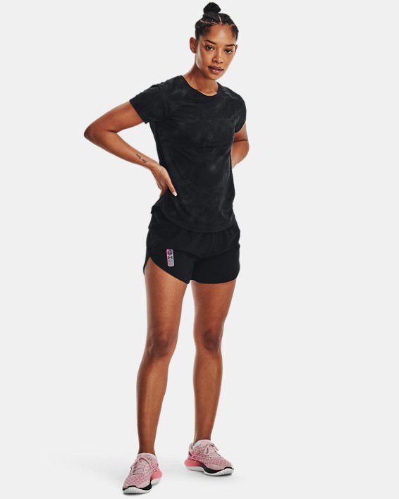 Damen UA Run Anywhere High-Rise Shorts, Black, pdpMainDesktop image number 2